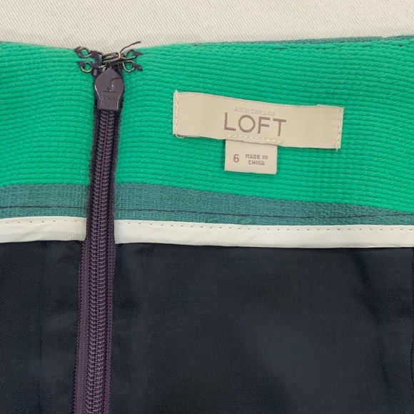 LOFT A-Line Horizontal Stripe/Color Block Mini - Picture 3 of 7